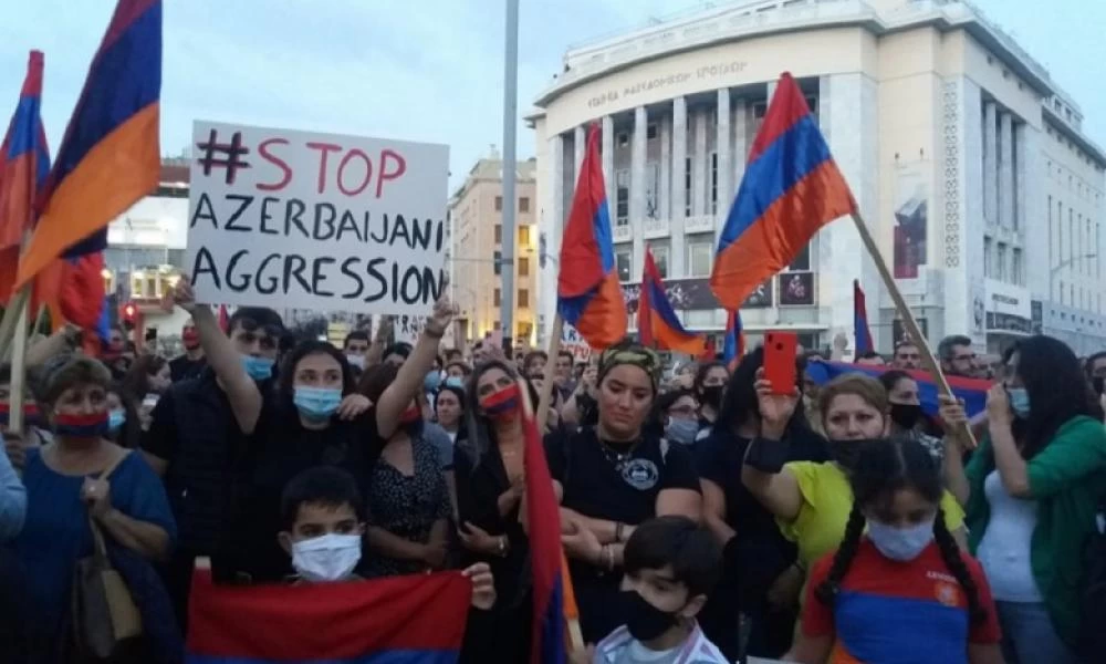 Θεσσαλονίκη: Συγκέντρωση διαμαρτυρίας από Αρμένιους για το Ναγκόρνο Καραμπάχ!